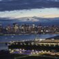 東京タワーを望む湾岸エリアらしい抜け感のある眺望