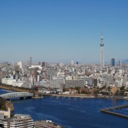 北向き×東京スカイツリー・朝潮運河を望む眺望