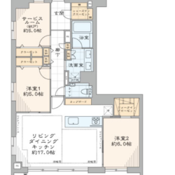 ２SLDK・83.29㎡間取