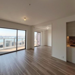 日当たり良好な広々ワイドスパンのリビング