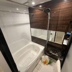 子供がいてもゆったり入れる浴室です風呂