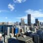 浜離宮恩賜公園～築地大橋～築地再開発～東京駅TouchTower を望み前面を遮るものがほぼ無い、抜け感のある眺望。