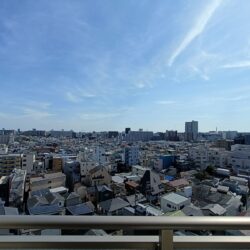 南東方向バルコニーからの眺望。