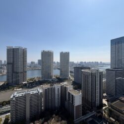 バルコニーより晴海方面を望む眺望