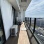 南側のバルコニー
