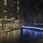 朝潮運河を眼下に望む眺望（夜景）