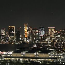 西側のバルコニーからは東京タワーを望みます（夜景）