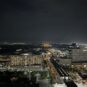 南側のバルコニーは東京ゲートブリッジを望む眺望（夜景）