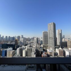 眺望　北西方向（浜離宮・築地再開発エリアビュー）