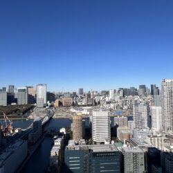 眺望（築地市場跡地、浜離宮恩賜庭園を望む西向き眺望）