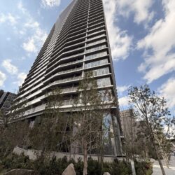 壮大な船を思わせる 奥行き約50mにわたるエントランス空間のガラスウォール　現地（2026年3月）撮影外観