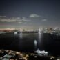 バルコニーから、レインボーブリッジを臨む眺望(夜景)
