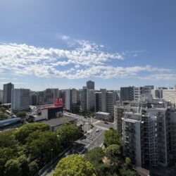 13階、周辺に高層物件がなく、眺望開けています
