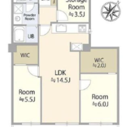 34階・2SLDK・69.86㎡