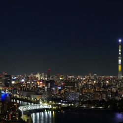 北向き×東京スカイツリー・朝潮運河を望む眺望（夜景）