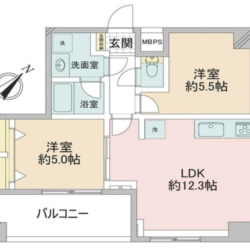 廊下は短く効率的な間取りとなっています