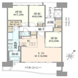 ワイドスパンでゆとりのある間取り間取