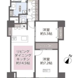 南向き住戸です間取