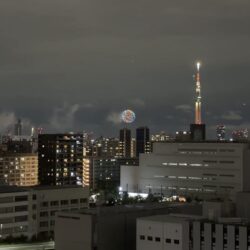 北向き（豊洲運河&東京スカイツリーを望む眺望）
