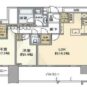 間取 すべてのお部屋がバルコニーに面した明るい間取り