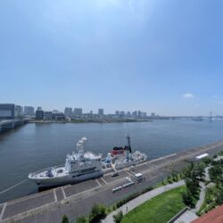 晴海運河・東京湾を望む眺望 