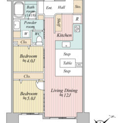 廊下のない機能的なお部屋配置間取