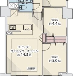 3LDK　62.06㎡間取
