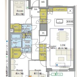 ３LDK＋３WIC＋SIC間取
