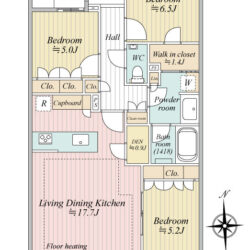 13階　南向き　3LDK　82.84㎡