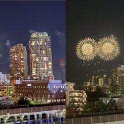 住戸から花火を望む眺望（幕張ビーチ花火フェスタ2025）