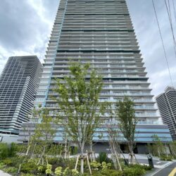38階建、総戸数768戸、大規模免震タワーマンション外観