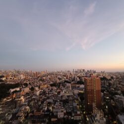 天気が良い日には富士山を眺めます