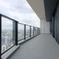 バルコニーは34.79㎡　手すりガラスはクリアタイプ