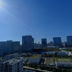 高輪ゲートウェイを望む眺望（西向き）