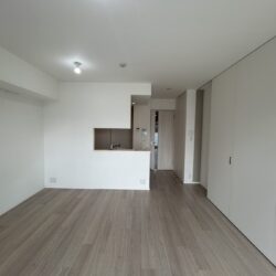 広々使える約13.4帖のリビングダイニングキッチン