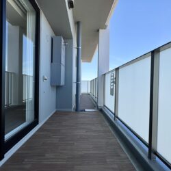 15.78㎡のバルコニー、クリアガラスにて眺望良好