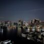 バルコニーから東京タワー、都心方面の夜景を望む眺望