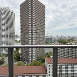 北東向き、バルコニーからの眺望（スカイツリー向き）