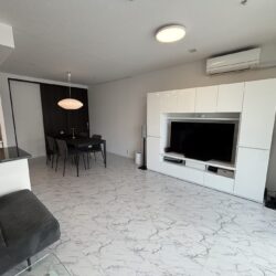 白を基調とした高級感あるリビング