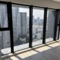 居間 リビングから築地再開発を望めます
