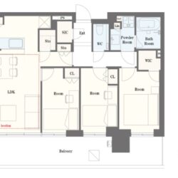 ワイドスパンの全居室に開口部あり間取
