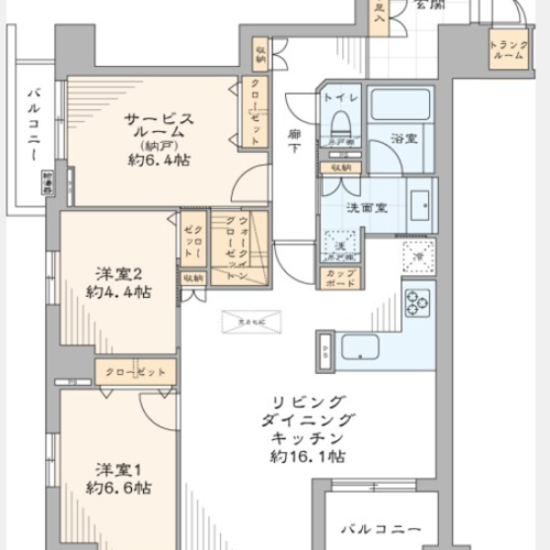 【仲介手数料無料】クイーンズパレス東京中央