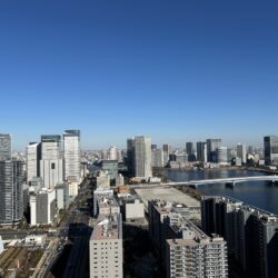 晴海運河を望む眺望