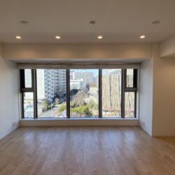 横幅いっぱいに広がる開放的な窓居間