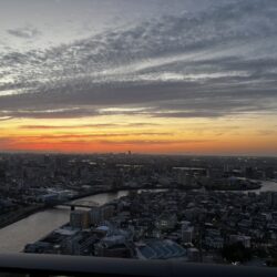 眺望　西方向　隅田川ビュー（夕景）